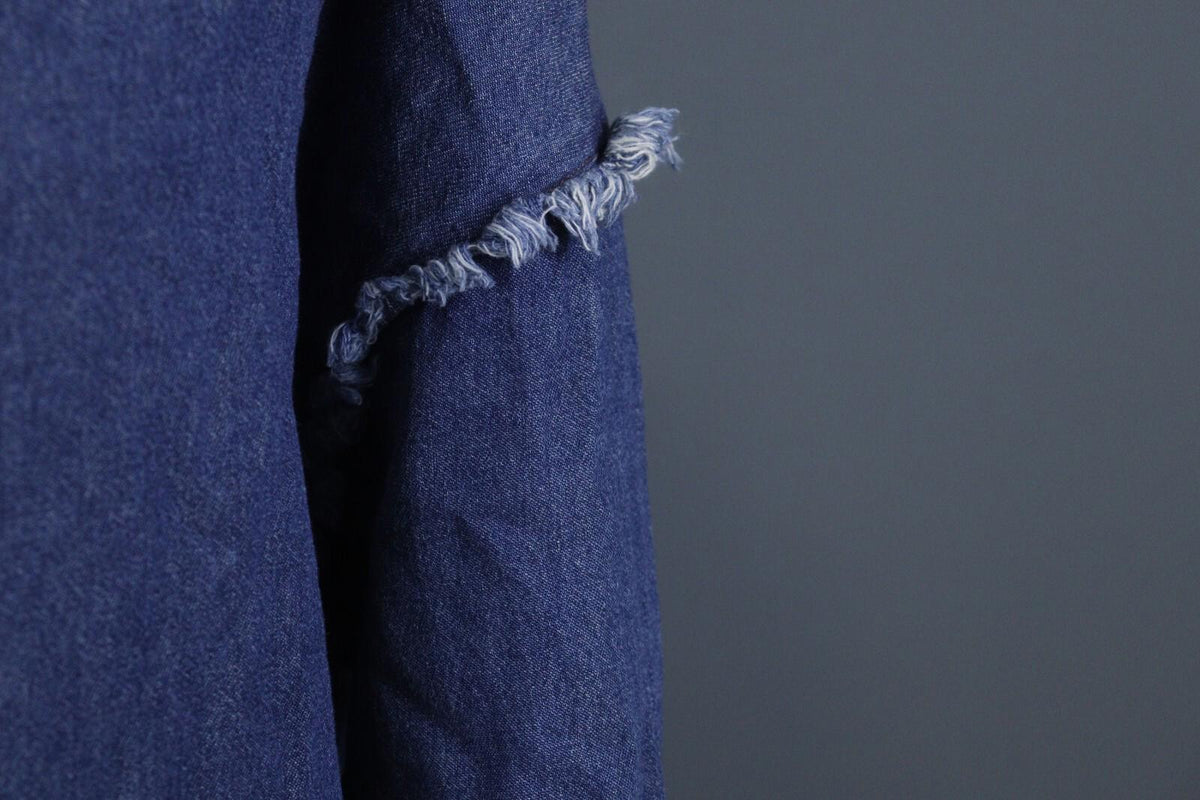 RAQUEL ALLEGRA Blue Lightweight Pockets Button Front Shirt Dress – Size 2