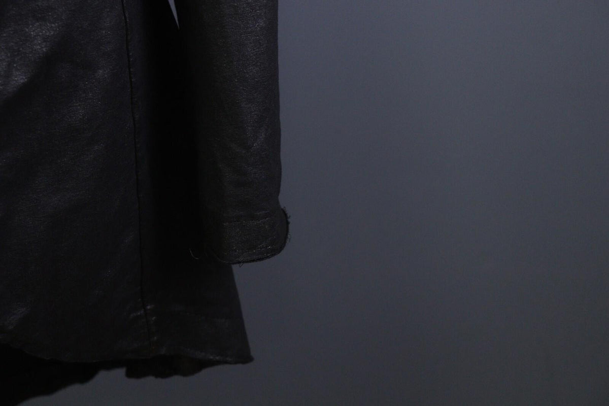 RUNDHOLZ Black Long Sleeve Pockets Ladies Military-Inspired Long Jacket