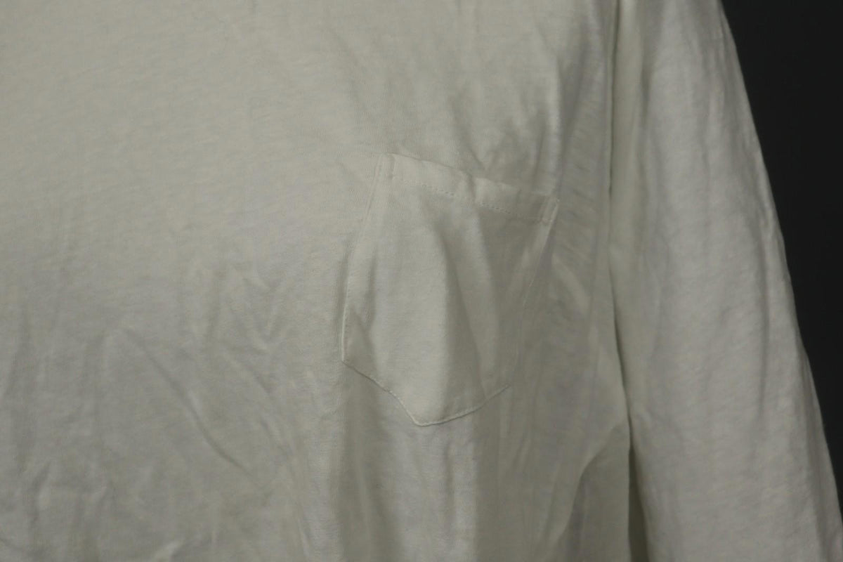EWA I WALLA White Cotton Round Neck Long Sleeve High Low Blouse Top – Size M