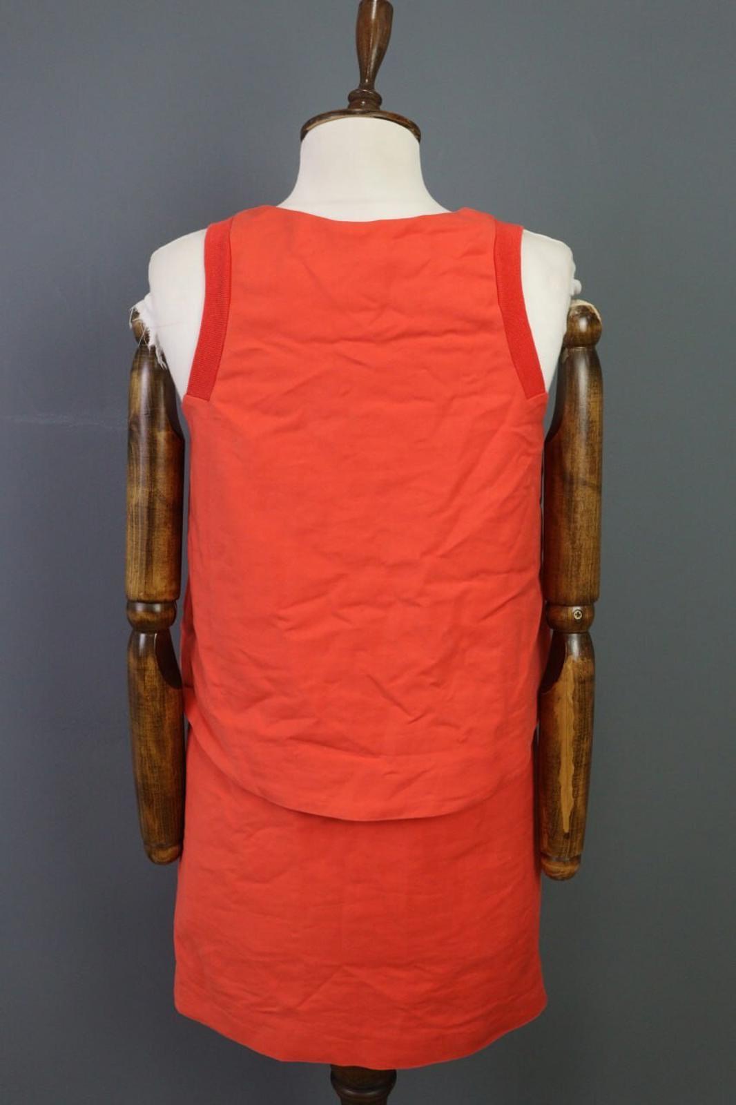 LACOSTE LIVE Dress Red V-Neck A-Line Tennis Short – Size S