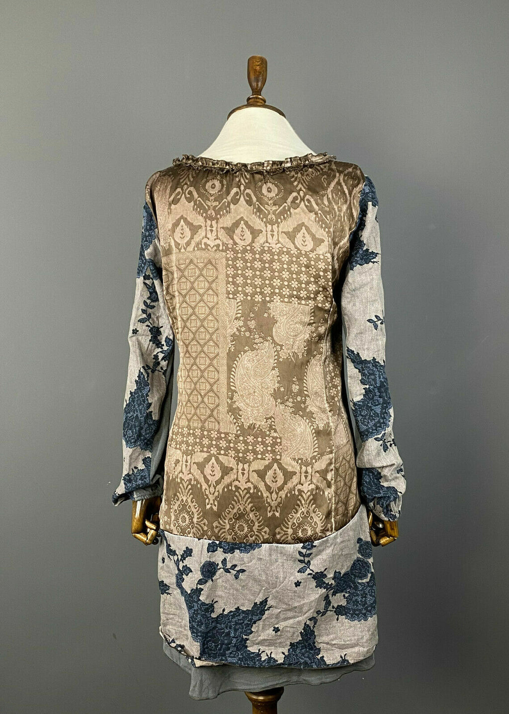 Bottega by Elisa Cavaletti Multicolor Boho Kaftan Layered Mesh Dress – Size M