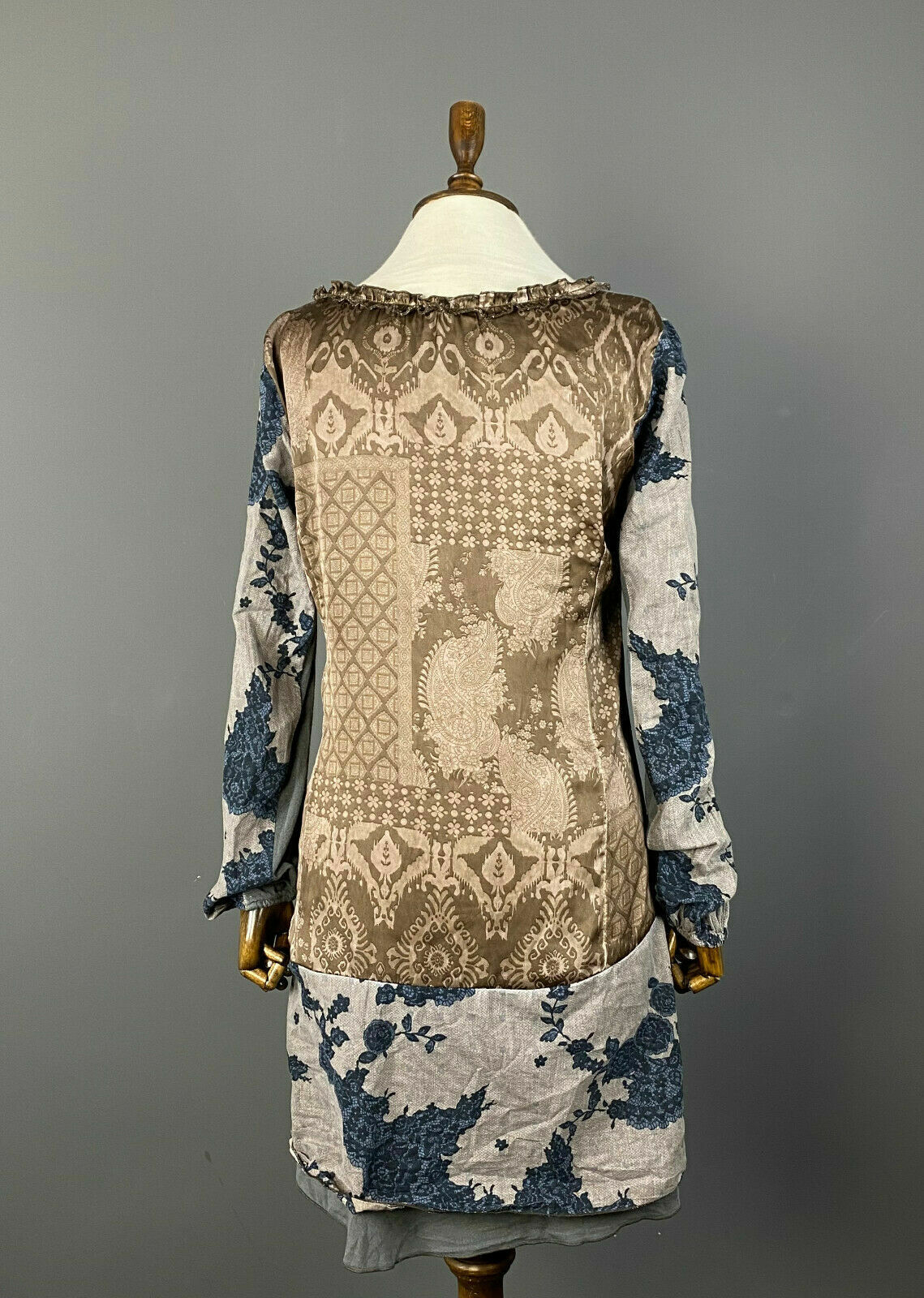 Bottega by Elisa Cavaletti Multicolor Boho Kaftan Layered Mesh Dress – Size M