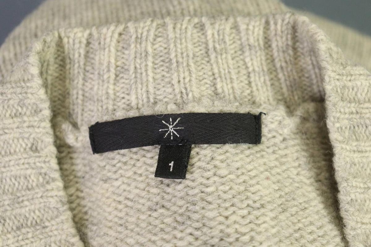 ISABEL MARANT ETOILE Sweater Ivory V-Neck Wool Lightweight – Size 1