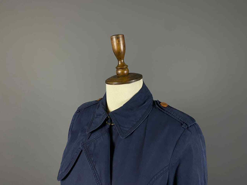 Raw Correctline By G-Star Blue Double Breasted Coat – Women's M