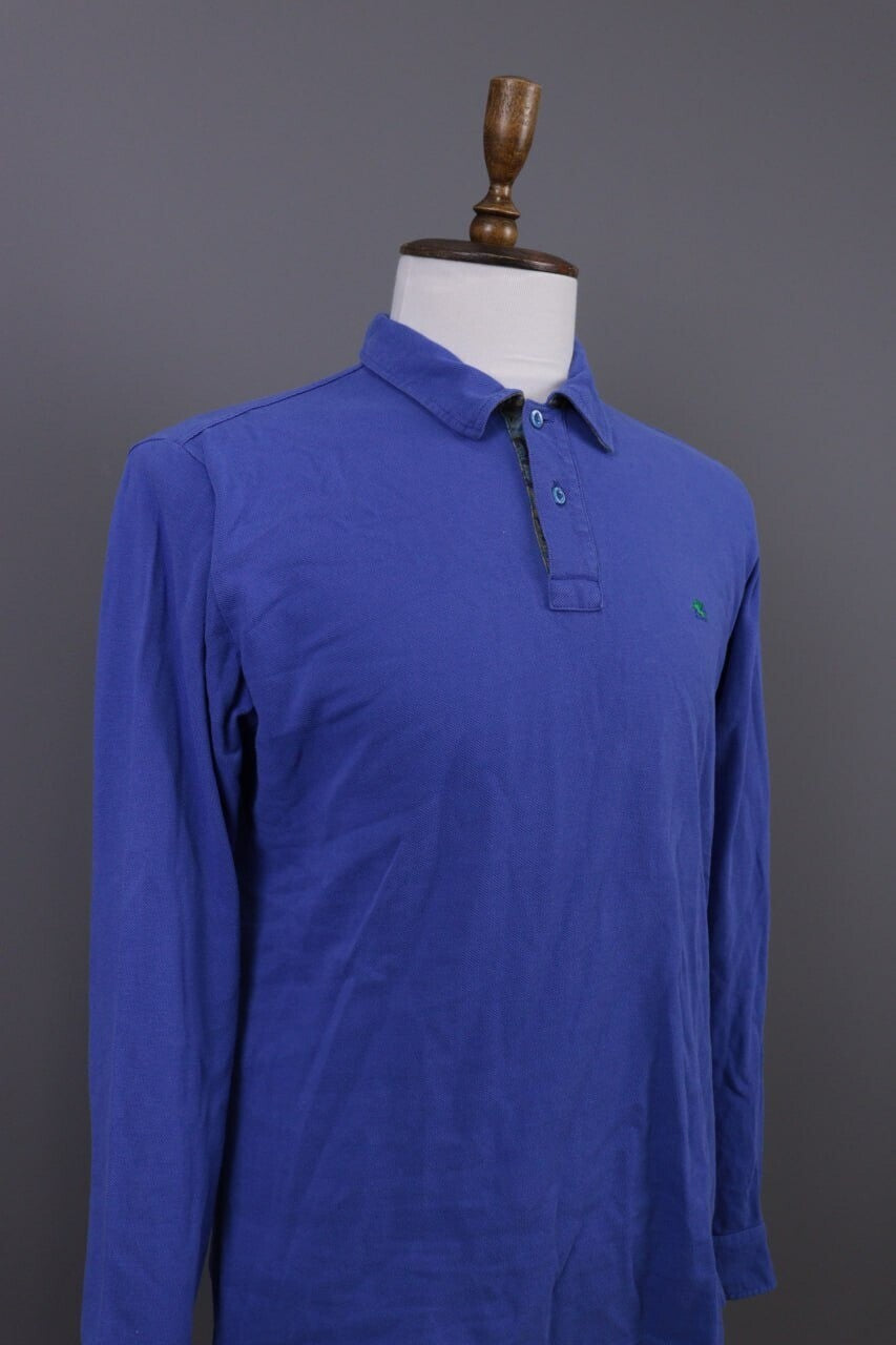 ETRO Milano Blue Collared Paisley Pullover Sweater – Size XL