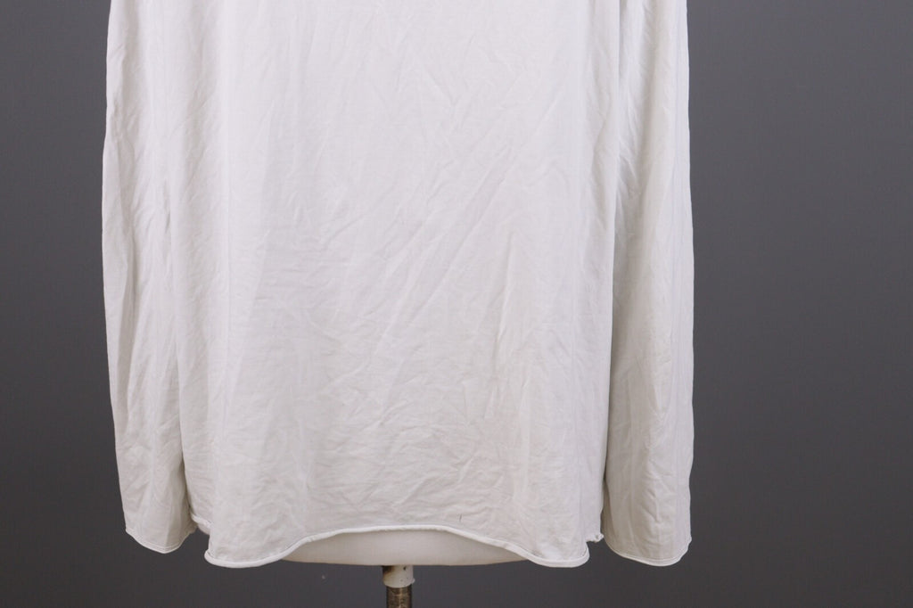 Oska White Long Sleeve Lightweight Summer Top Shirt – Size 5 / 2XL