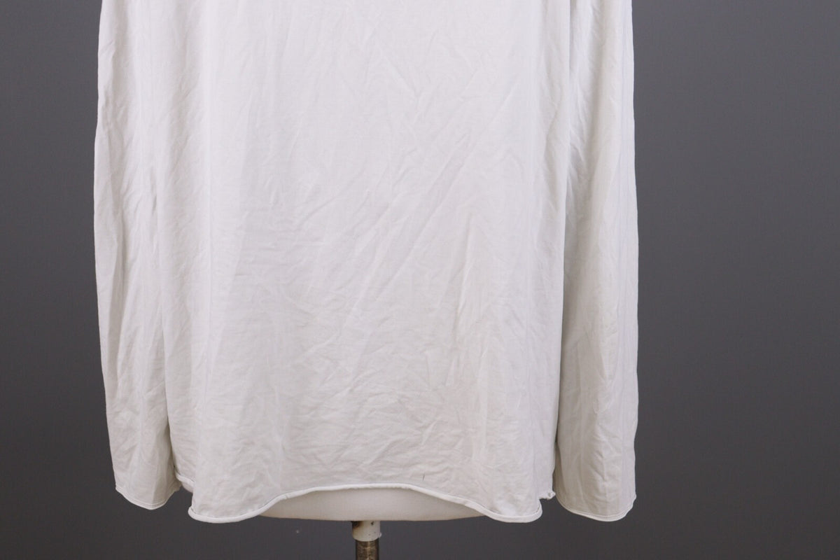 Oska White Long Sleeve Lightweight Summer Top Shirt – Size 5 / 2XL