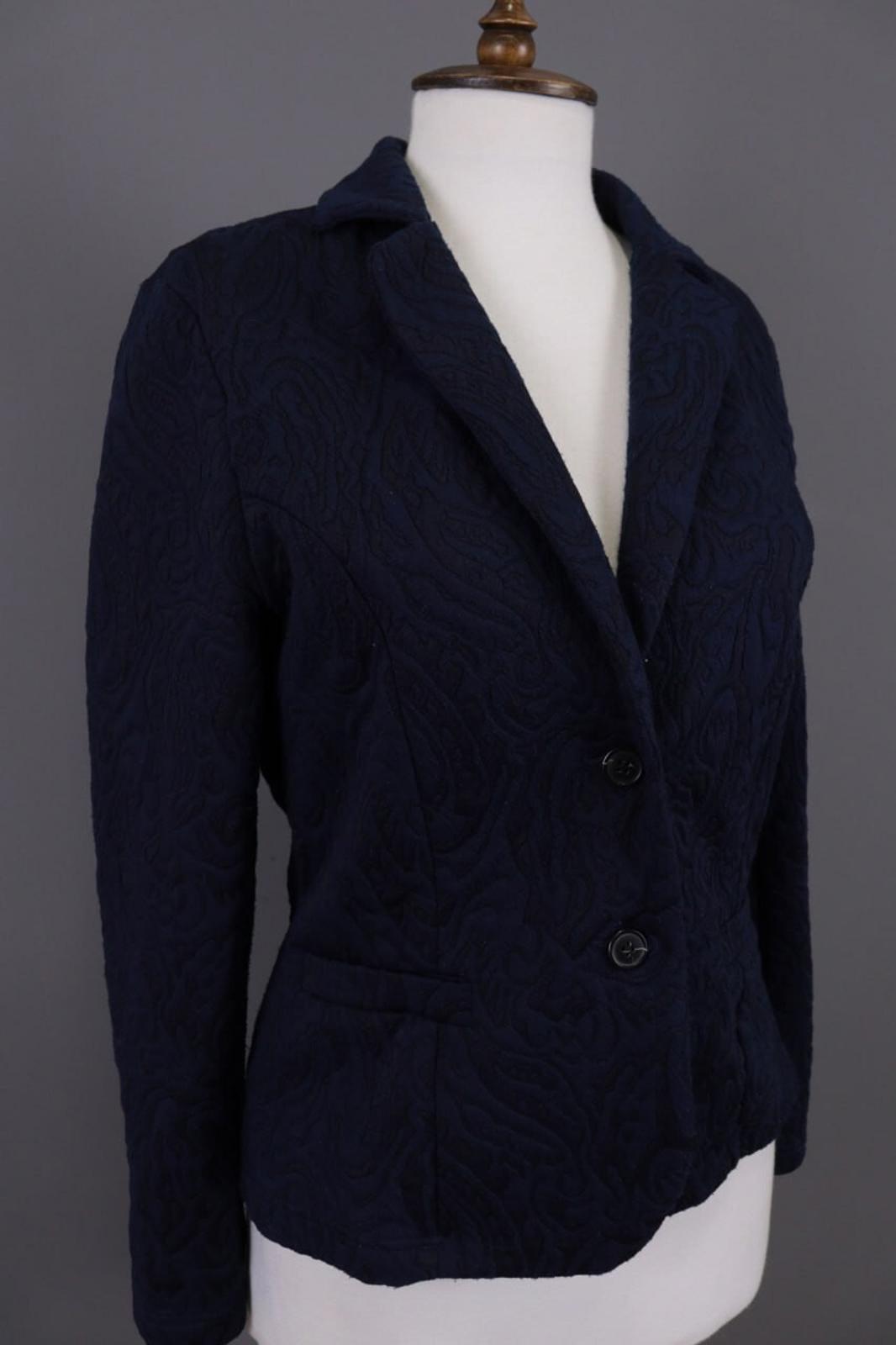 RUNDHOLZ Blue Embroidered Designer Blazer Jacket – Size L