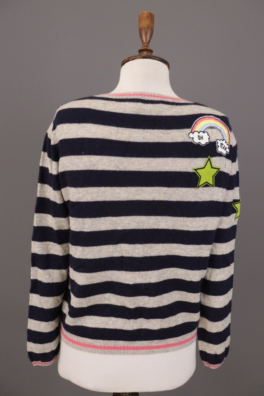 Princess Goes Hollywood Stripe Wool Cashmere Knit Sweater – Size 36