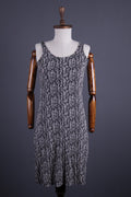 GUDRUN SJODEN Blacl Designer Summer Sleeveless Long Blouson Shift Dress – Size S