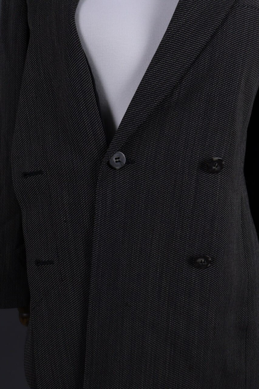 Max Mara Gray Wool Double Breasted Two Button Blazer Jacket – Size 40 / S