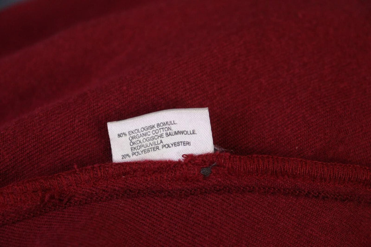 GUDRUN SJODEN Burgundy Kimono Sleeve Knit Wrape Cape Cardigan Sweater – Size S