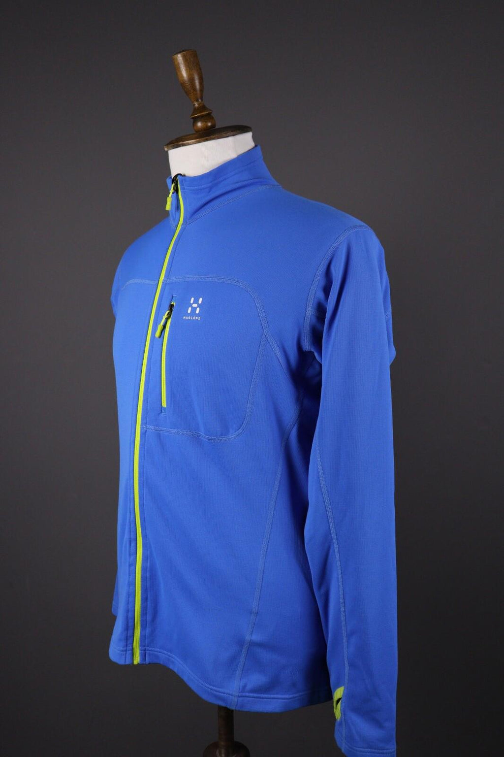 HAGLOFS Stem Full Zip Blue Fleece Hiking Sweater – Size M