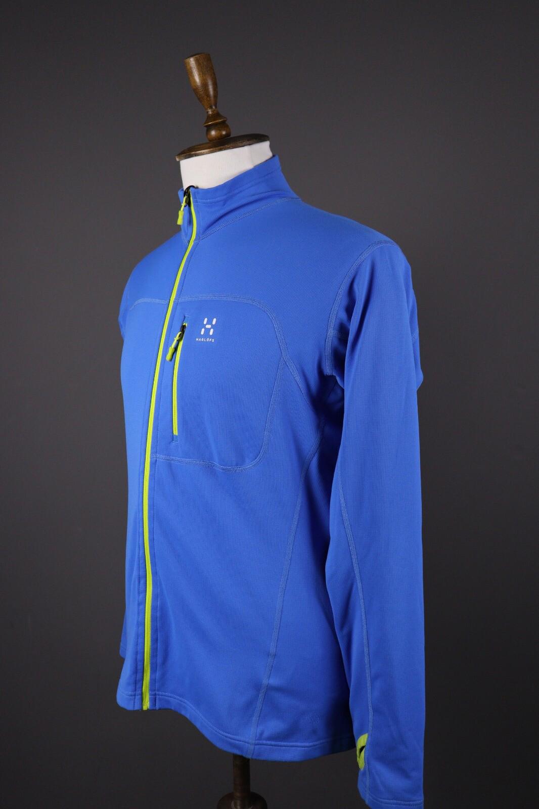 HAGLOFS Stem Full Zip Blue Fleece Hiking Sweater – Size M