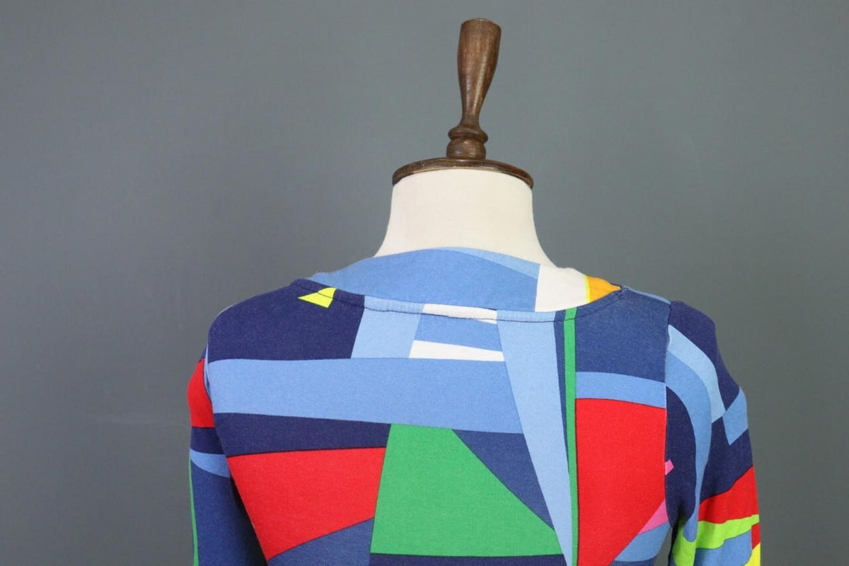 RALPH LAUREN BLACK LABEL Multicolro Colorful 3/4 Sleeve Stretch Blouse Top