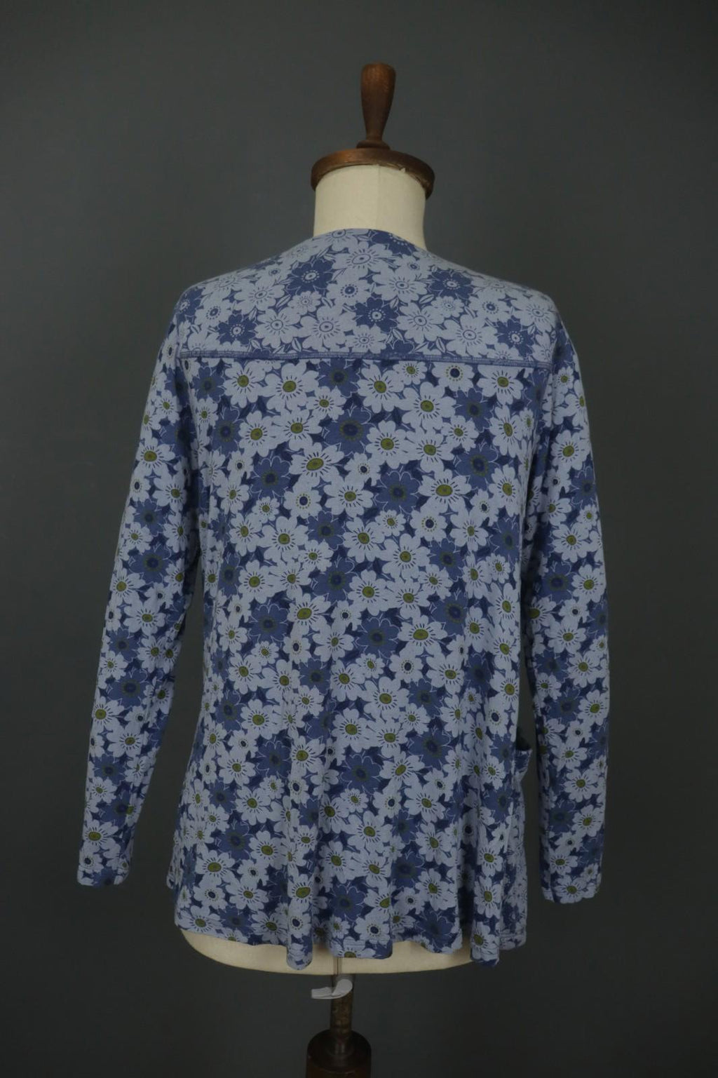 GUDRUN SJODEN Multi Floral Long Sleeve Round Neck Button Front Cardigan – Size M