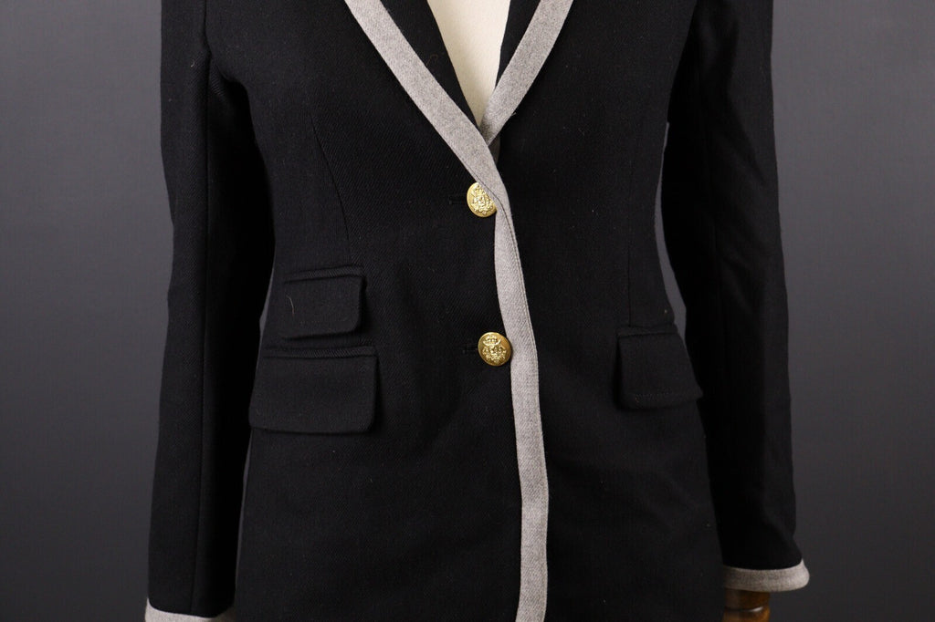 J. Crew Hacking Wool Two Button Herringbone Blazer Jacket – Size 2