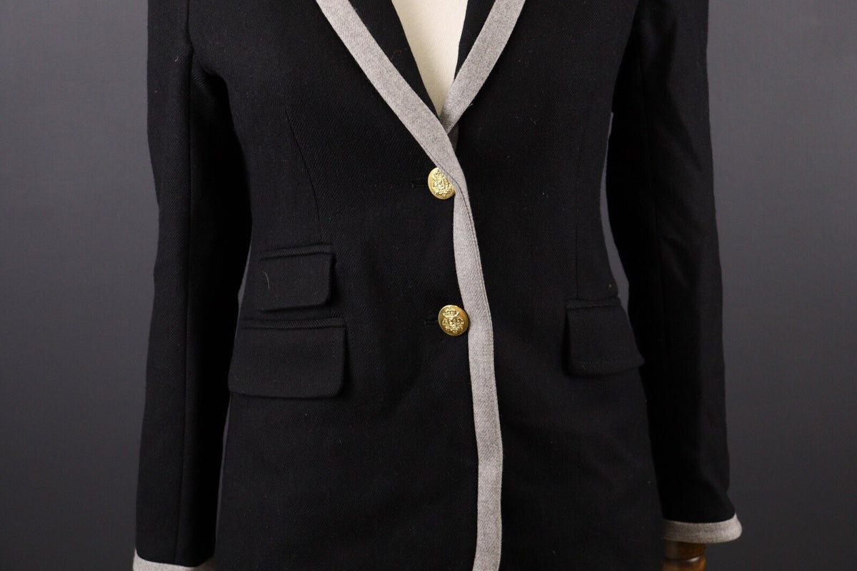 J. Crew Hacking Wool Two Button Herringbone Blazer Jacket – Size 2
