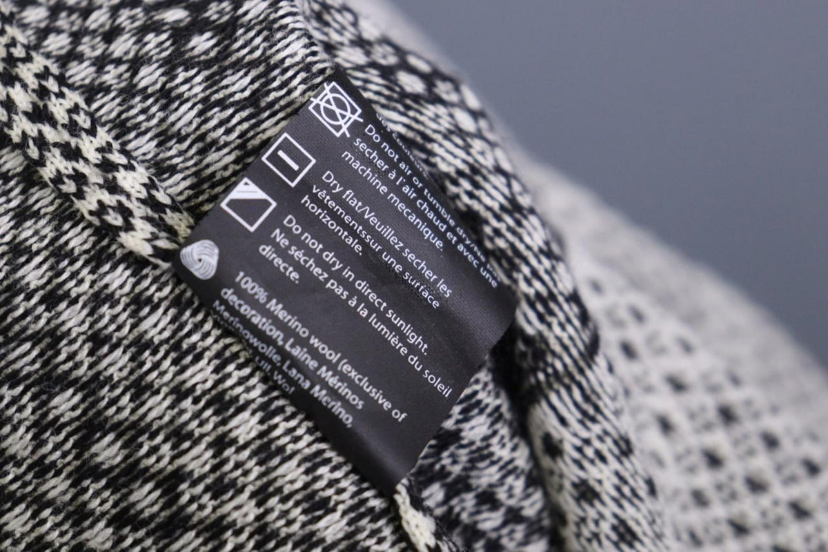 DALE OF NORWAY Multi 100% Wool Fair Isle Knit Crew Neck Full Zip Sweater – Size L
