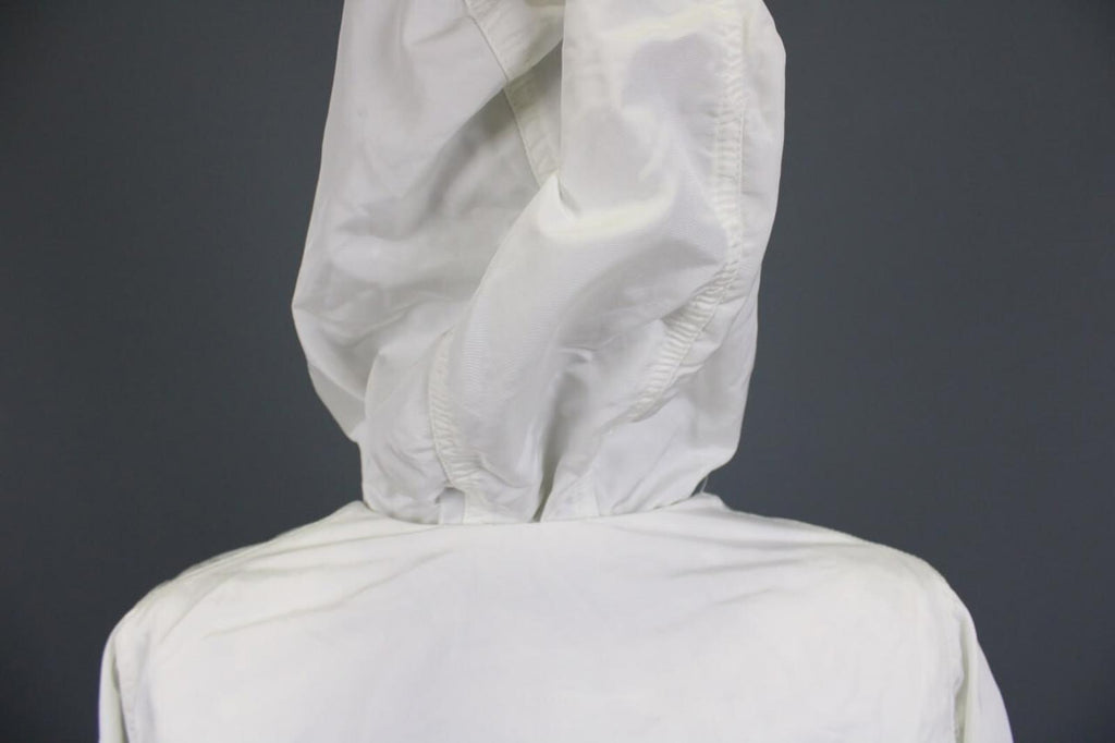 DUVETICA White Lightweight Hooded Full Zip Long Jacket – Size 44