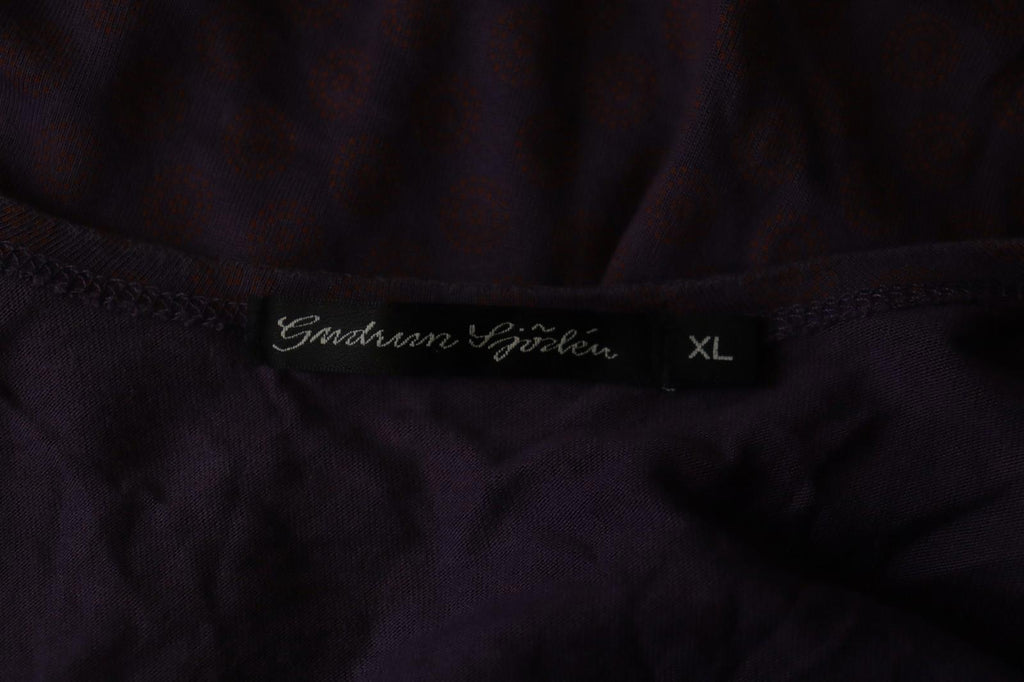 GUDRUN SJODEN Multi Floral 100% Lyocell Sleeveless Button Front Cardigan – Size XL