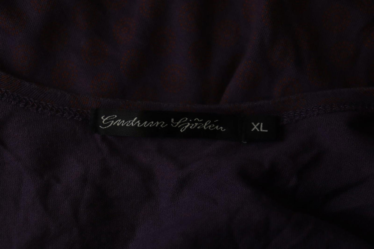 GUDRUN SJODEN Multi Floral 100% Lyocell Sleeveless Button Front Cardigan – Size XL