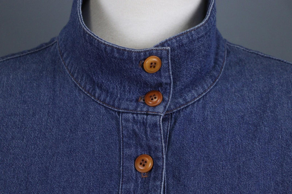 RAQUEL ALLEGRA Blue Lightweight Pockets Button Front Shirt Dress – Size 2