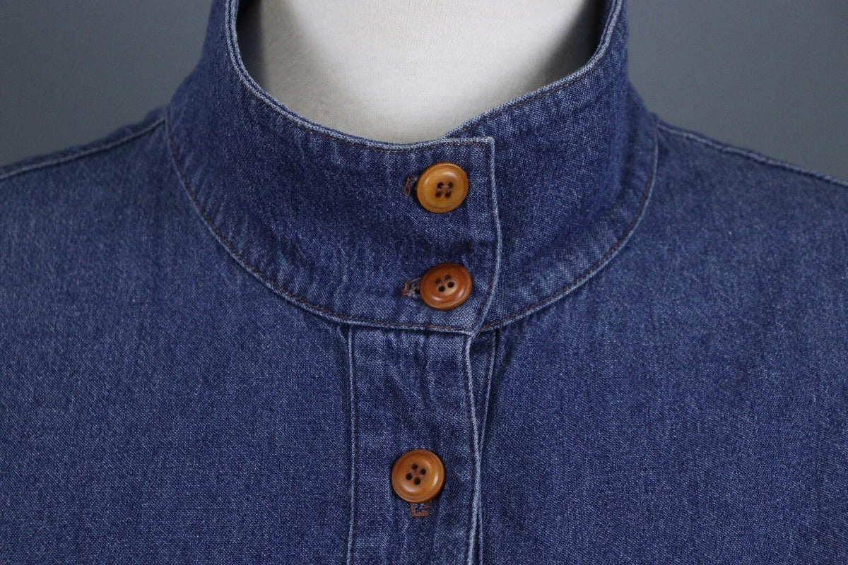 RAQUEL ALLEGRA Blue Lightweight Pockets Button Front Shirt Dress – Size 2