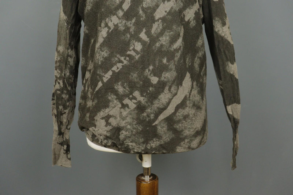 HIGH USE Brown Stretch Round Neck Raglan Sleeve Regular Fit Pullover Sweater M/L