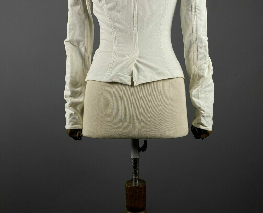 Weekend Max Mara White Long Sleeve Cotton Blazer Jacket – Women's S