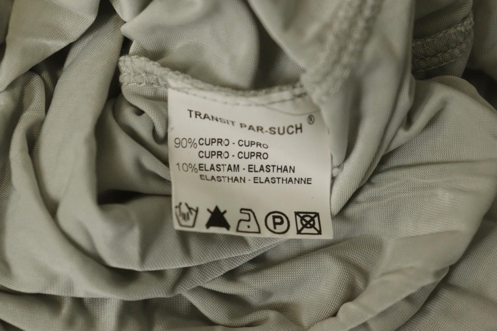 TRANSIT PAR-SUCH White Rayon Knotted 3/4 Sleeve Off the Shoulder Dress – Size 3
