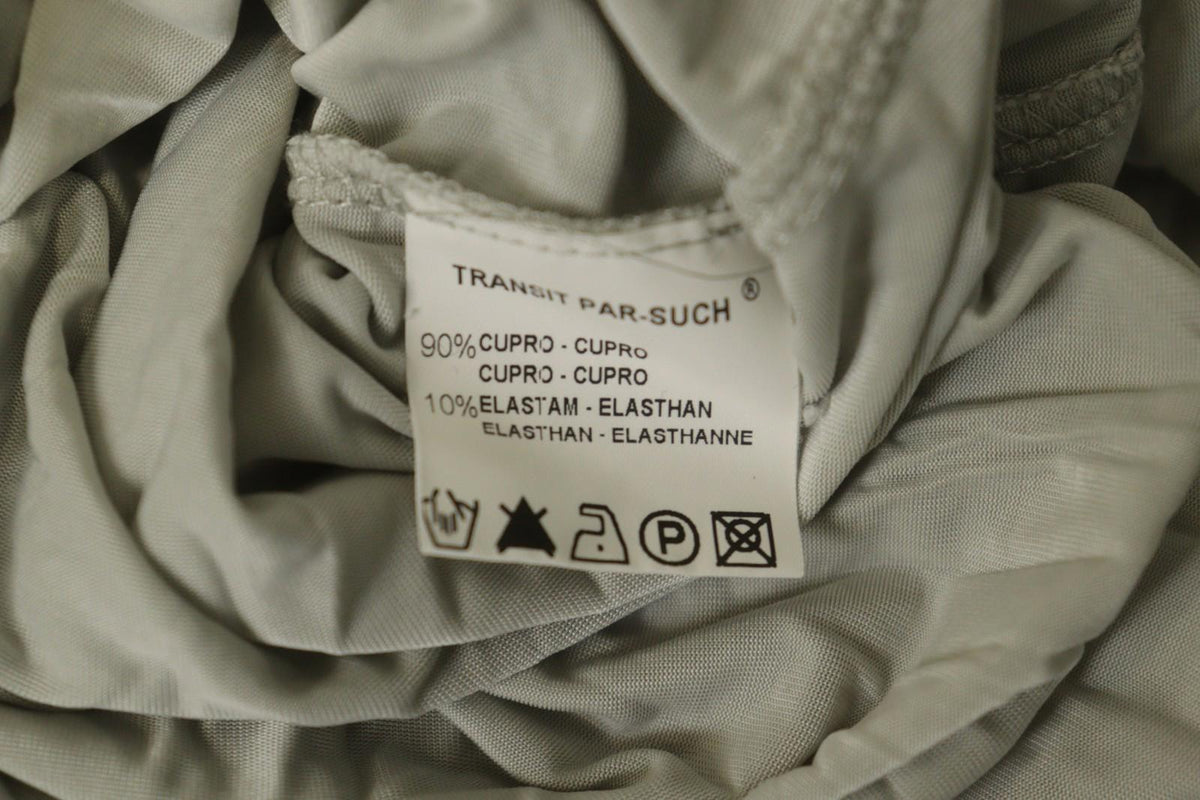 TRANSIT PAR-SUCH White Rayon Knotted 3/4 Sleeve Off the Shoulder Dress – Size 3