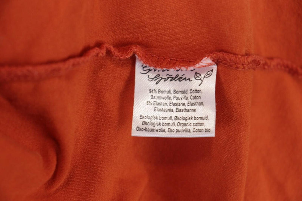 GUDRUN SJODEN Orange Summer A-Lien Tunic Dress – Size S