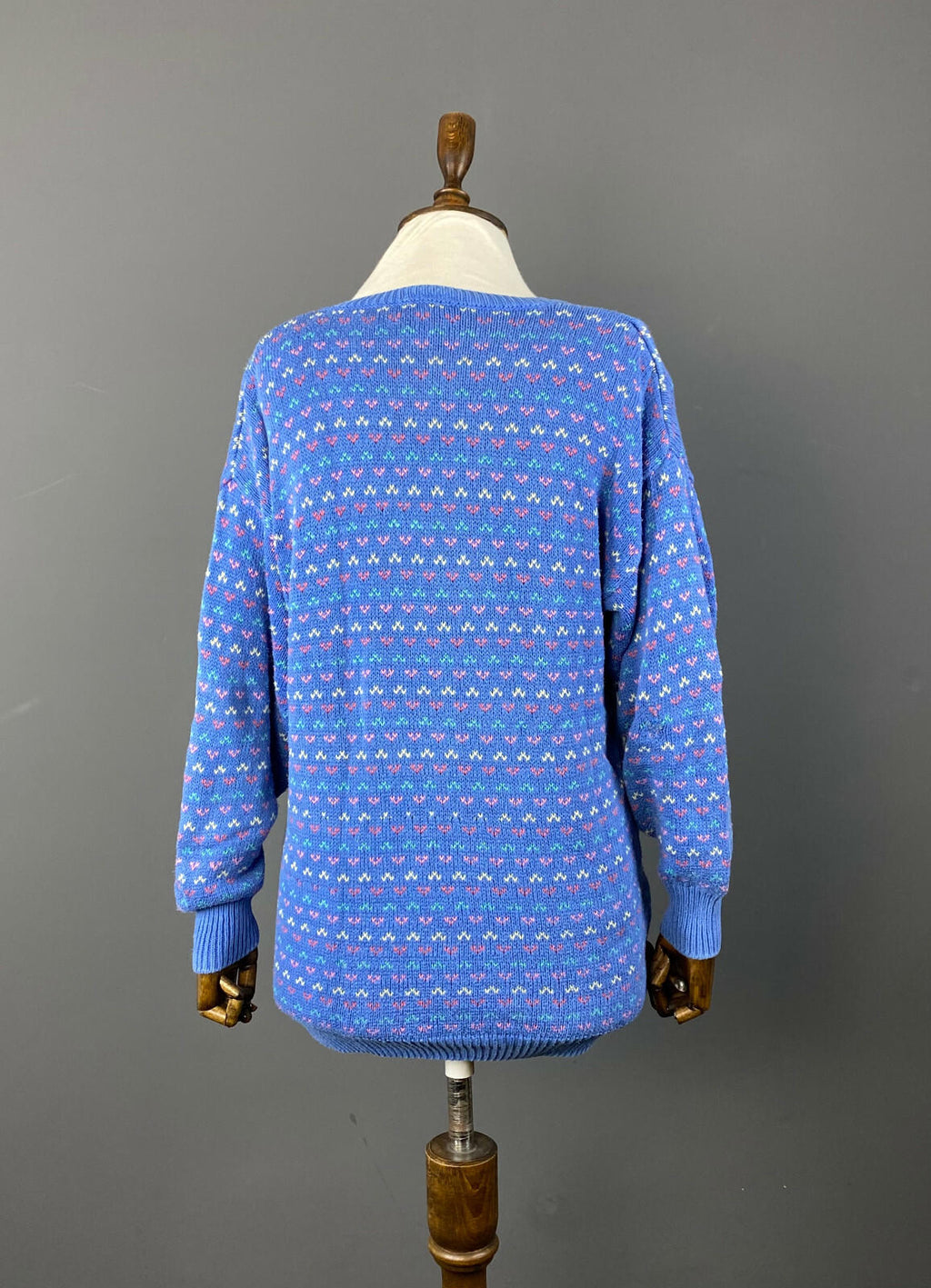 LAURA ASHLEY Multicolor Lagenlook Striped Knit 100% Cotton Sweater – Size M