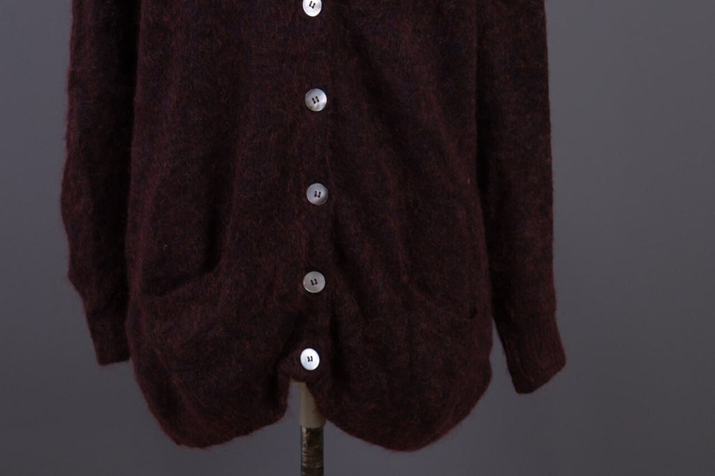 Bellerosa Brown Wool Puperkid Mohair Pockets Knit Cardigan Sweater – Size 2 / M
