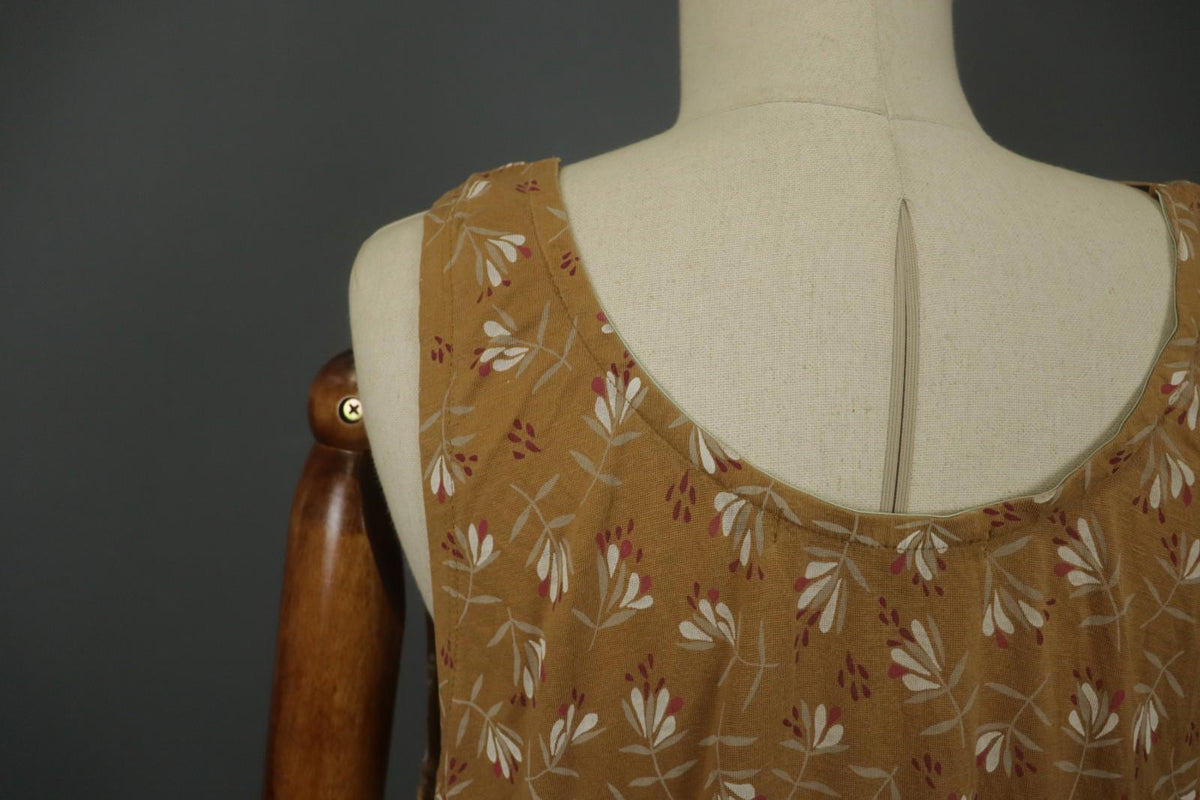 GUDRUN SJODEN Multi Floral Sleeveless Round Neck Pullover Tank Dress – Size L