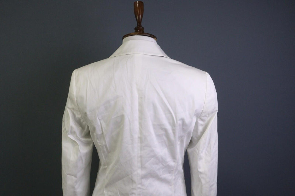 ETRO MILANO White Two Button Blazer Jacket – Size 44