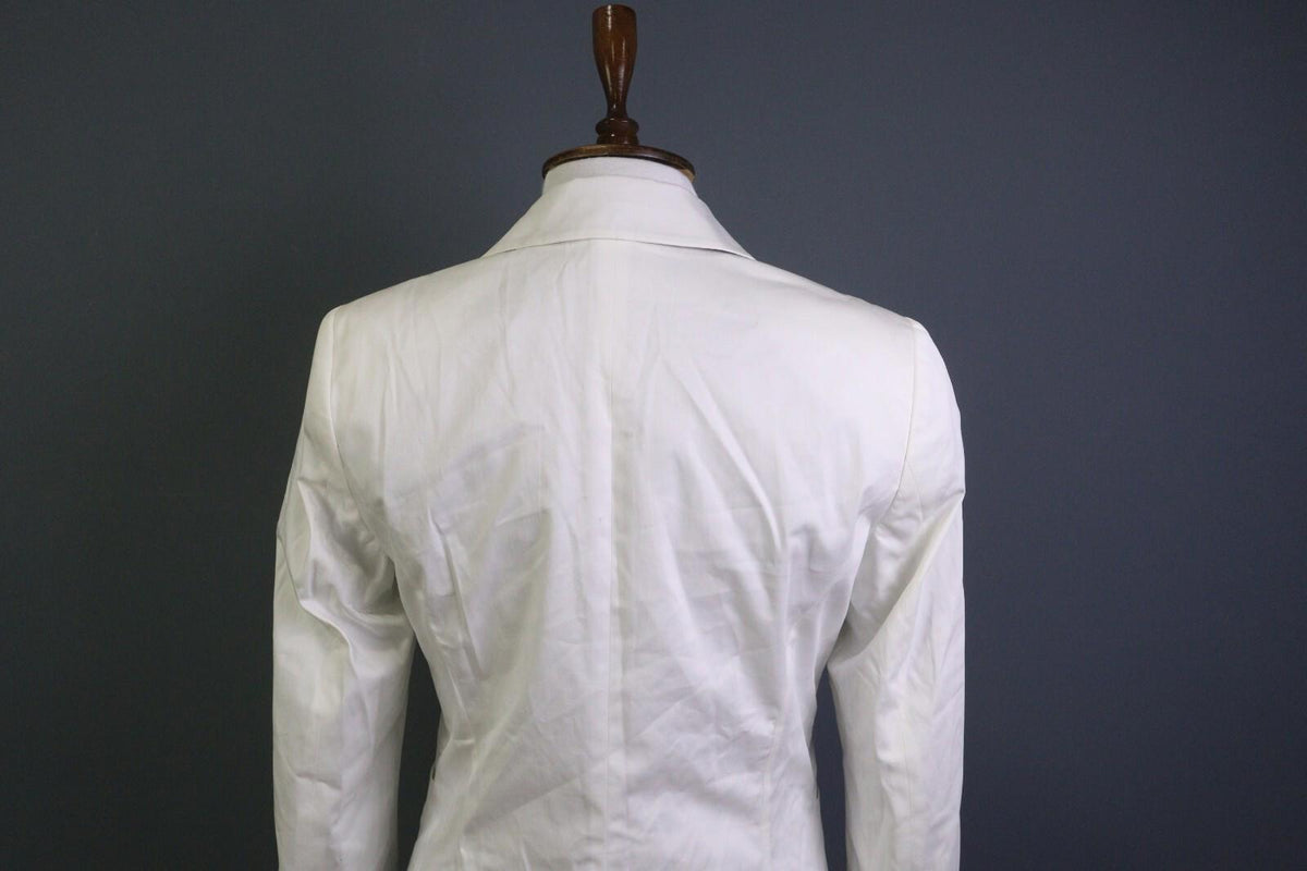 ETRO MILANO White Two Button Blazer Jacket – Size 44