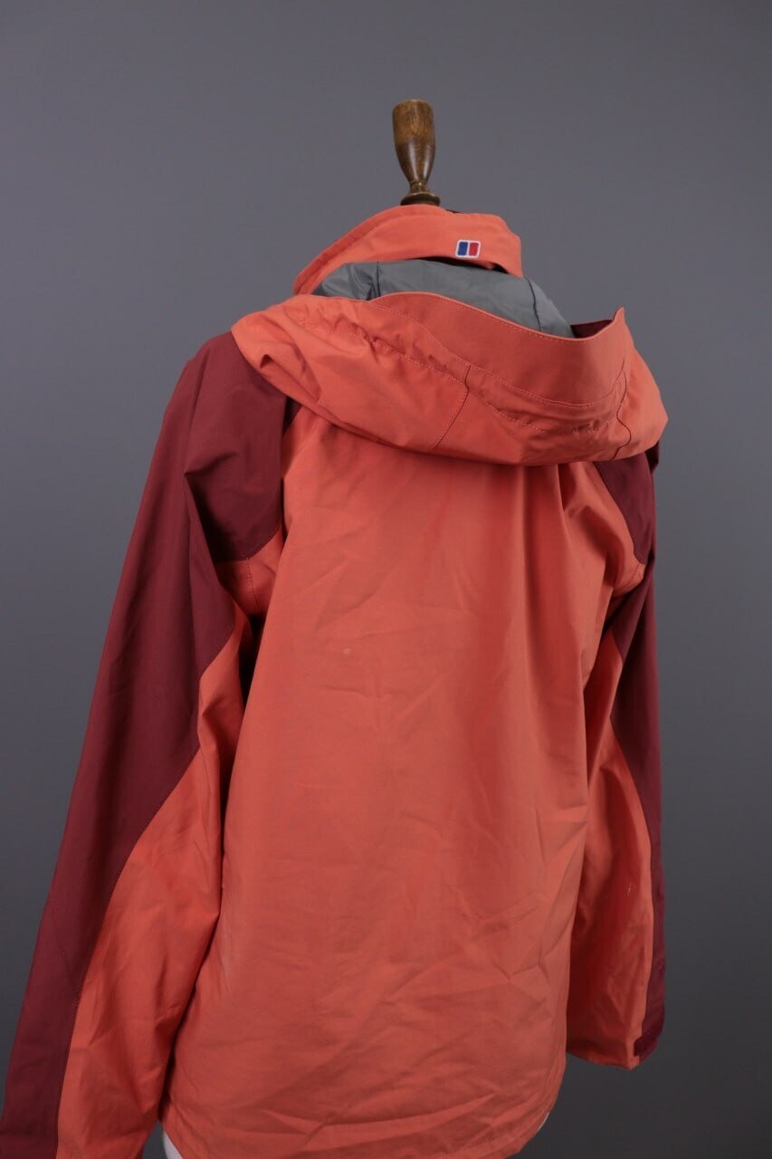 Berghaus Gore-Tex Orange Hooded Ski Waterproof Jacket – Size 12