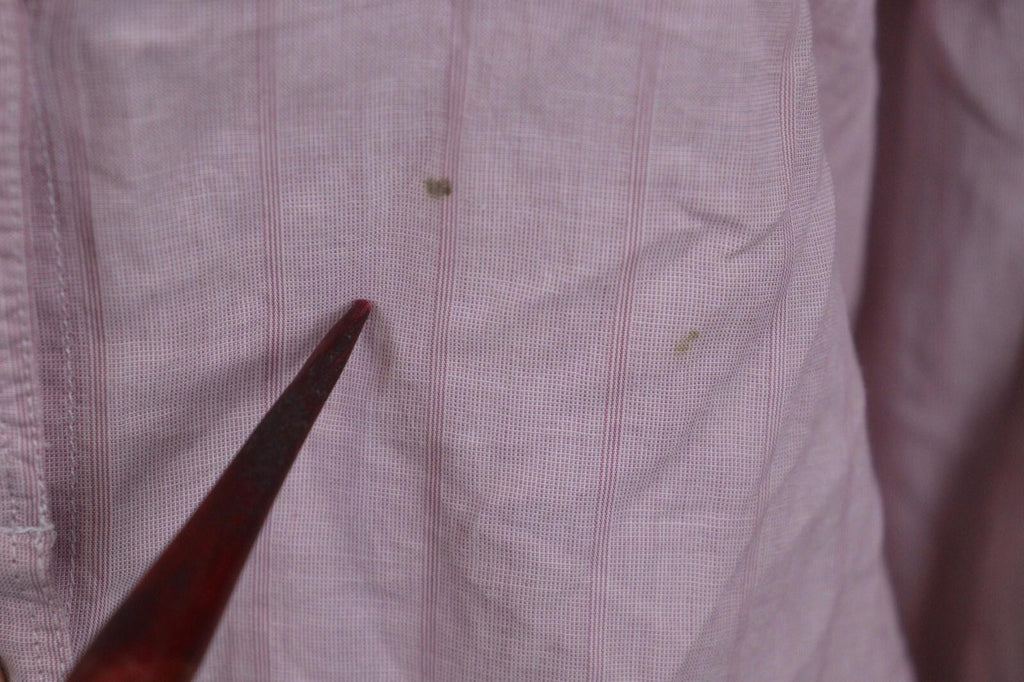 BURBERRY BRIT Pink Lightweight 3/4 Sleeve Stretch Button Down Shirt – Size XS
