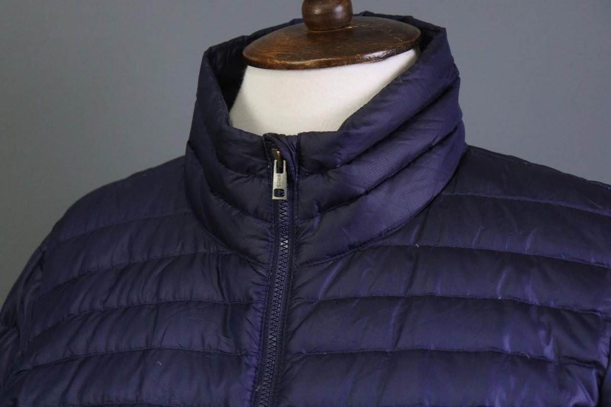 KJUS Blue Classic Fit Mock Neck Long Sleeve Full Zip Puffer Jacket – Size 40 / L