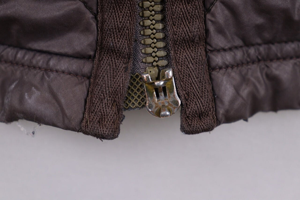 Frauenschuh Brown Puffer Hooded Full Zip Fleece Jacket – Size S