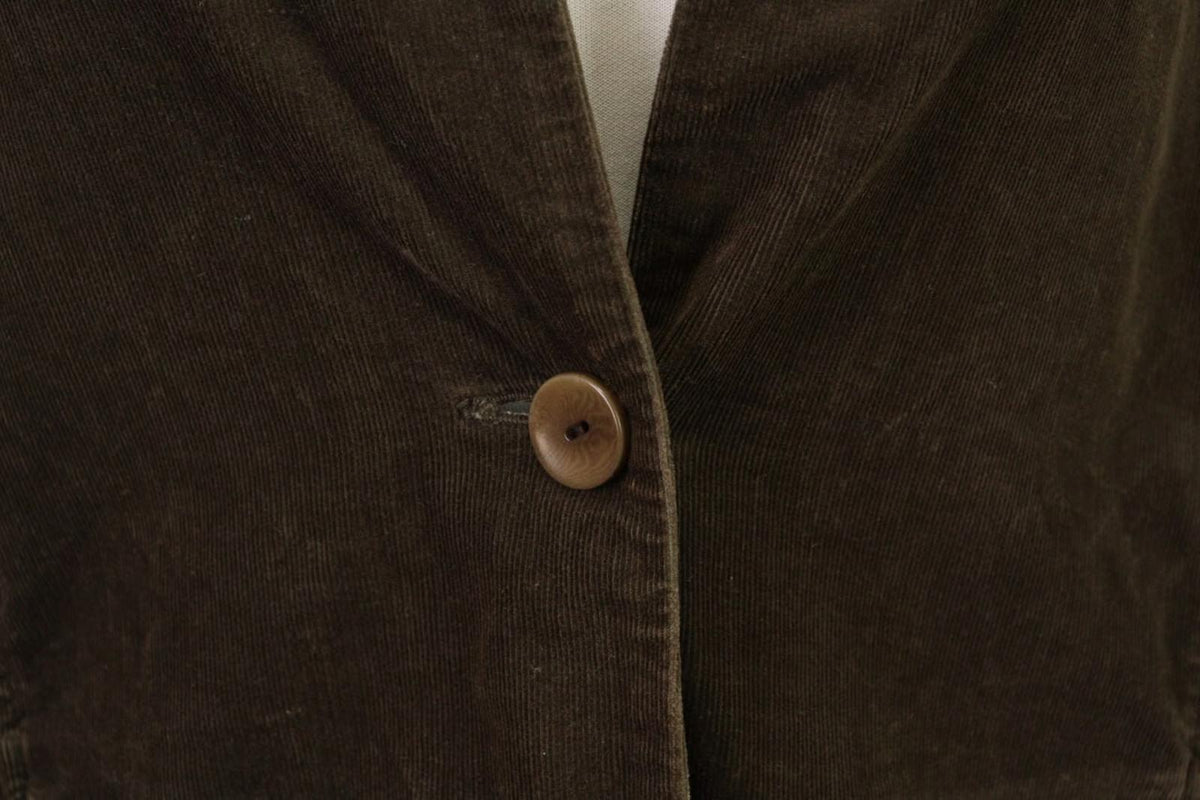 OSKA Slim Fit Brown Corduroy Blazer Jacket – Size 2