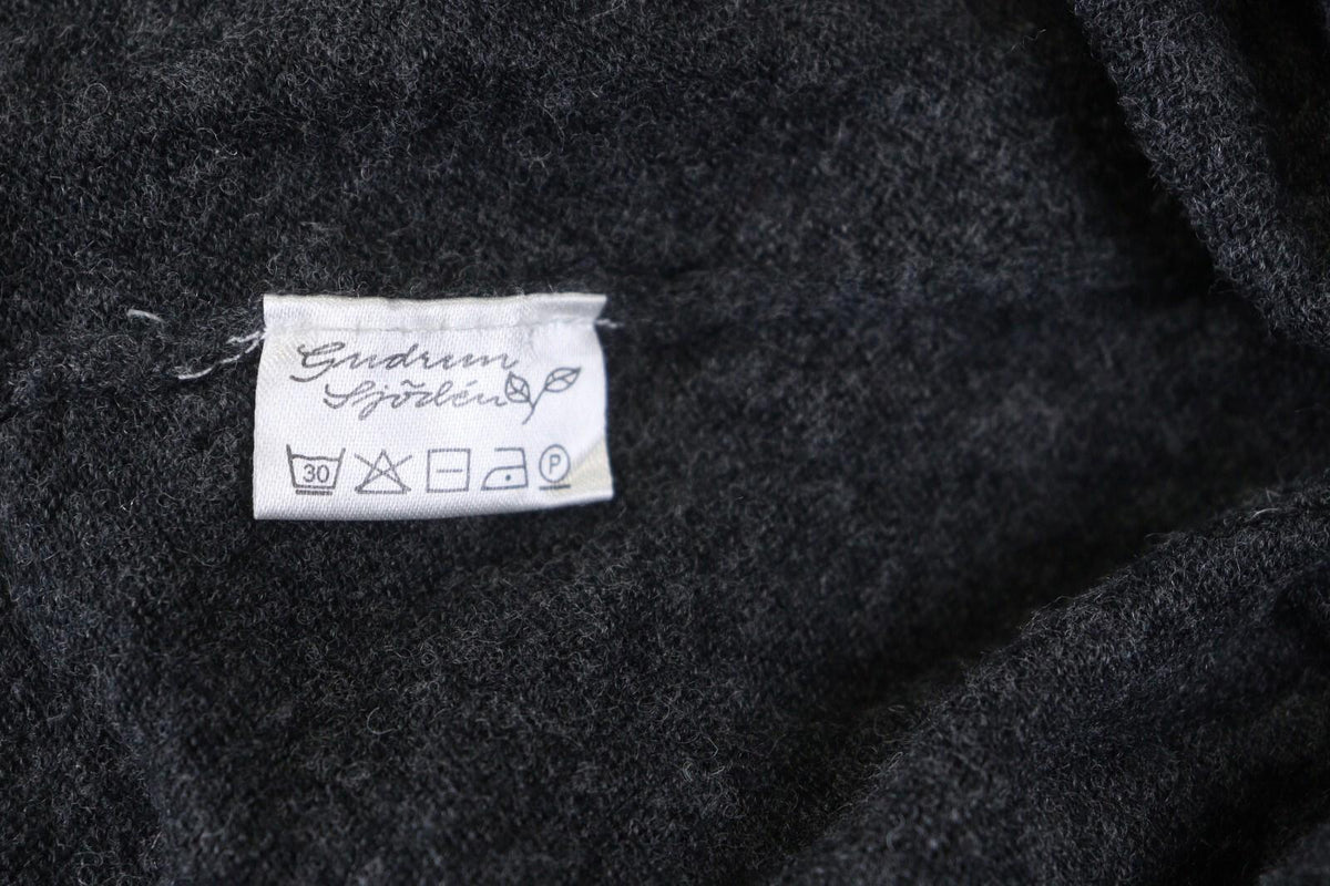 GUDRUN SJODEN Gray Long Sleeve Lagenlook Knit Cardigan Sweater – Size M