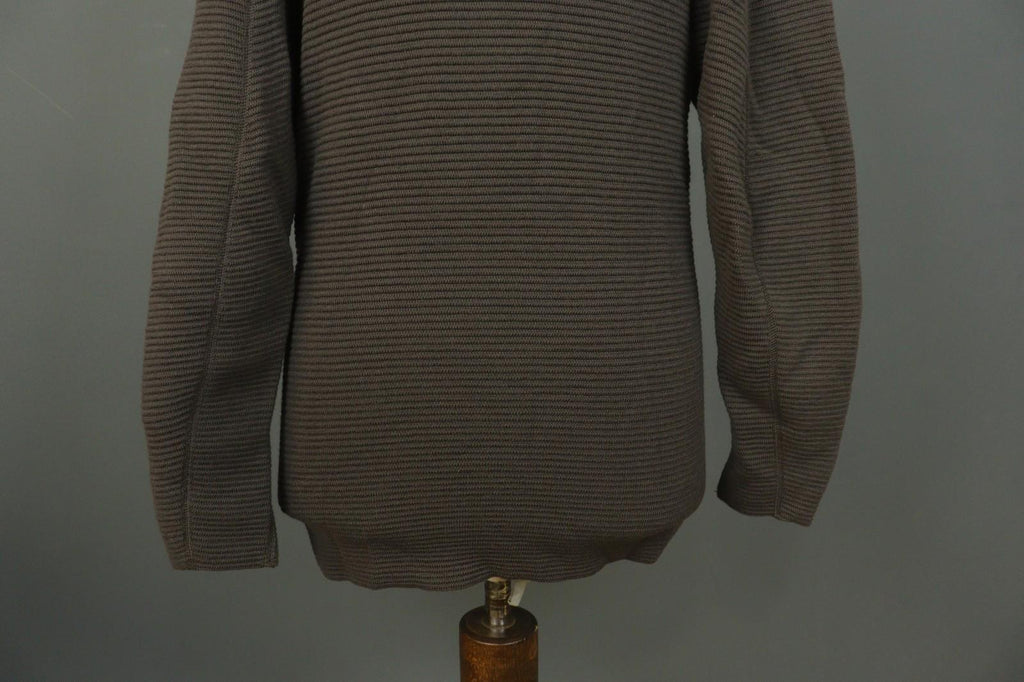 ANNETTE GORTZ Brown 100% Wool Tight Knit High Neck Pullover Sweater – Size XS
