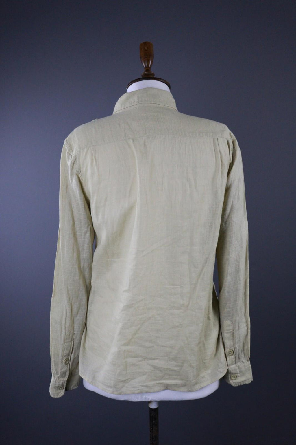 DENIM & SUPPLY RALPH LAUREN Beige Long Sleeve Button Up Shirt Blouse – Size S