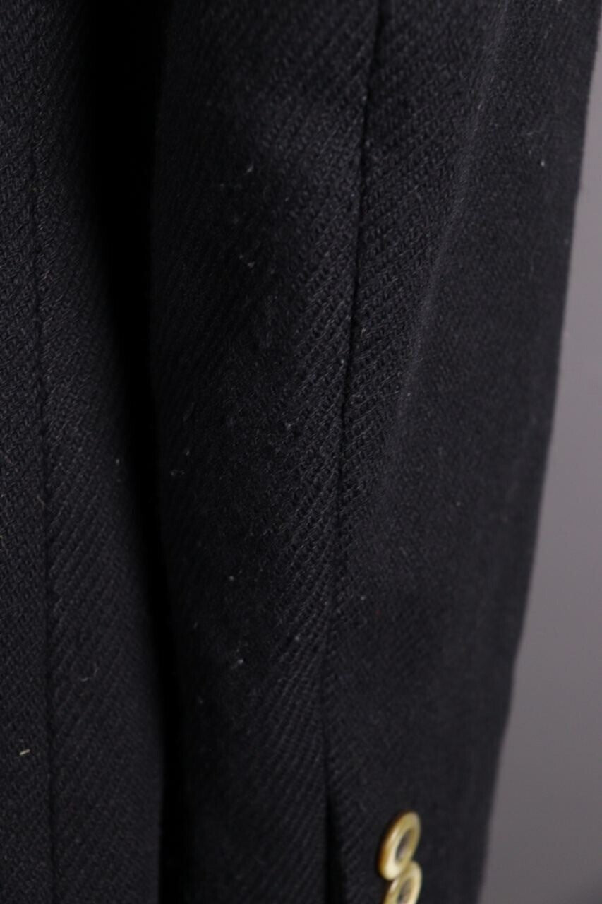 WEEKEND MAX MARA Black Multipocket Wool Tweed Coat – Size I 44 / GB 12 / USA 10