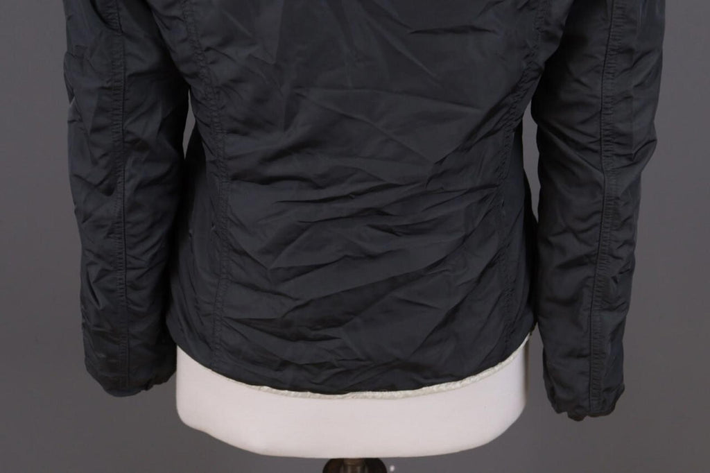 DUVETICA Blue Nylon Lightweight Hooded Full Zip Jacket – Size 46