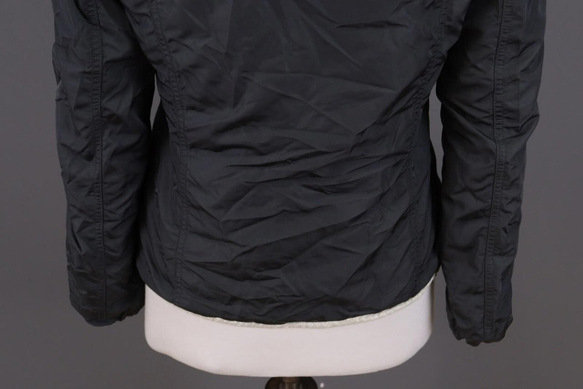 DUVETICA Blue Nylon Lightweight Hooded Full Zip Jacket – Size 46