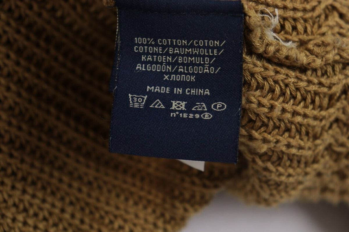 Polo Jeans Company Ralph Lauren Brown Open Knit Cardigan Jacket – Size S